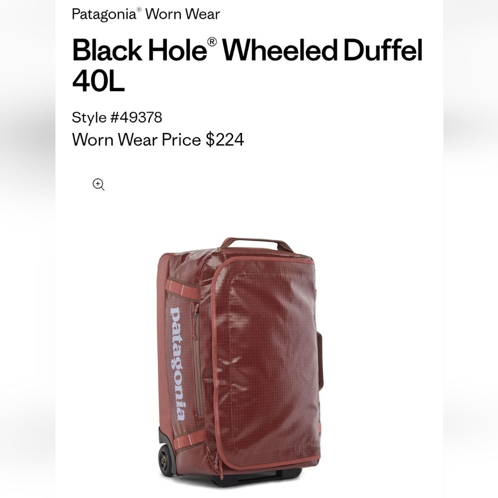 Patagonia Black Hole Wheeled Duffel 40L - Picture 5 of 6